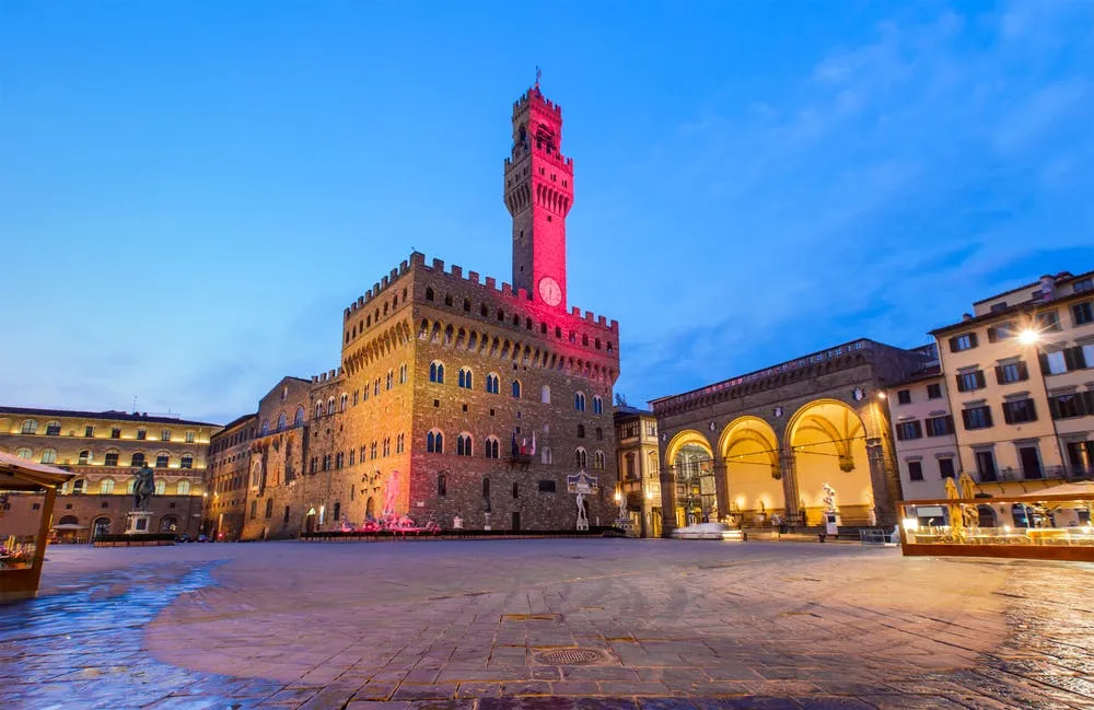 Palazzo Vecchio al tramonto